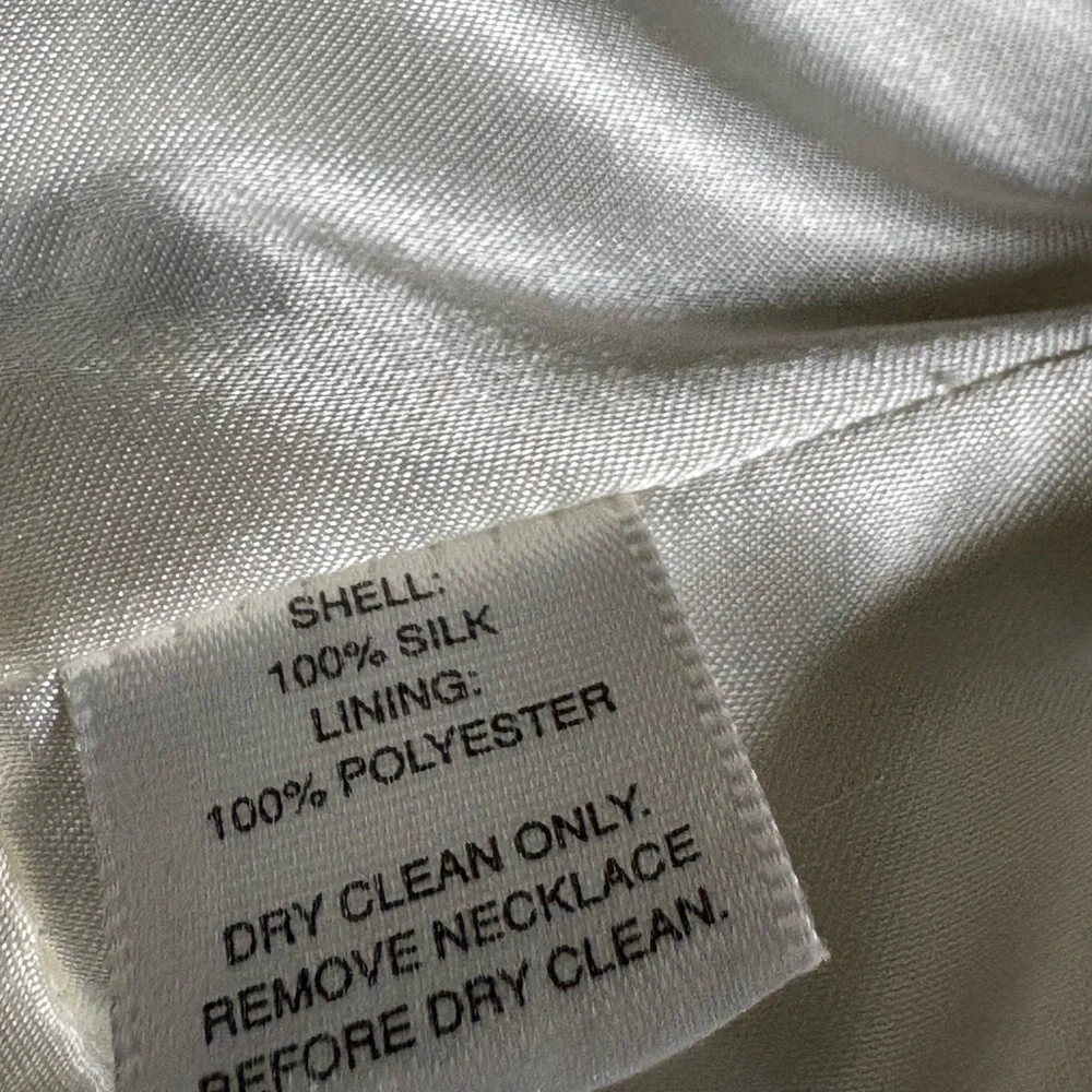 White House Black Market Black and White Rose Print Strapless Top NWT!! - Picture 11 of 11